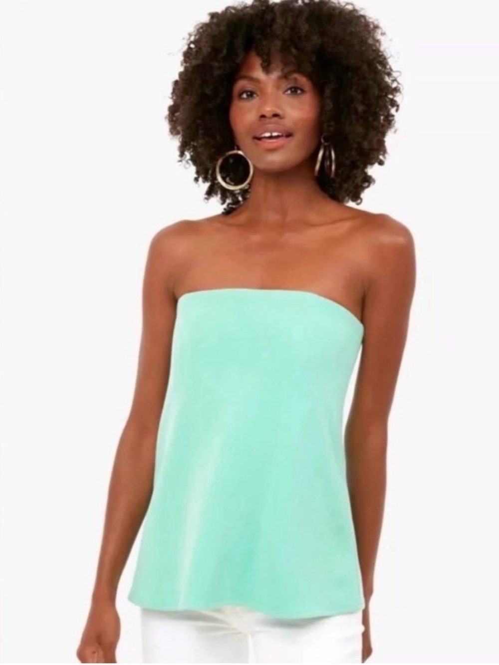 Tuckernuck Marin mint green strapless a-line top EUC med/lg